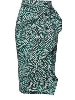 ♥️NWT MAX MARA| Asymmetrical Ruffle Pencil Skirt - sz 10